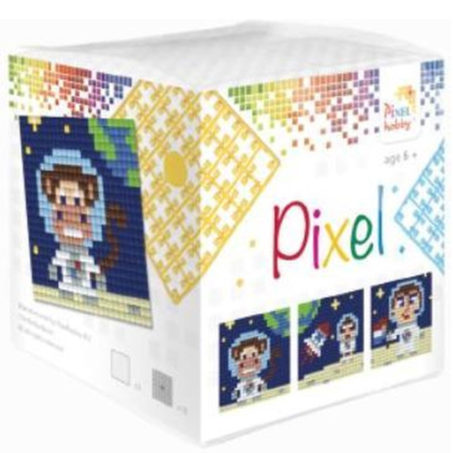 (UA) Pixel cube (3 baseplates + 18 Pixel squares) - Op de maan 6+