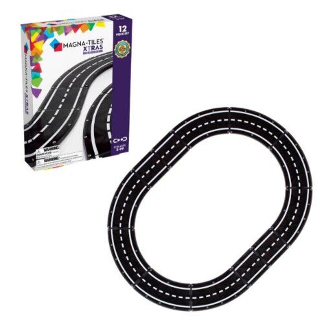 Magnetisch bouwset, Bouwspeelgoed - Magna-Tiles XTRAS Roads, 3+