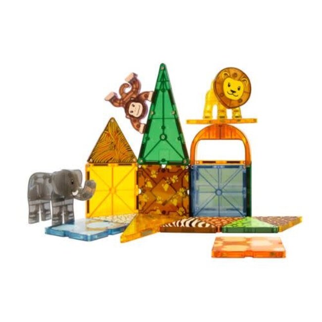 Magnetisch bouwset, Bouwspeelgoed - Magna-Tiles Safari Animals, 25st., 3+