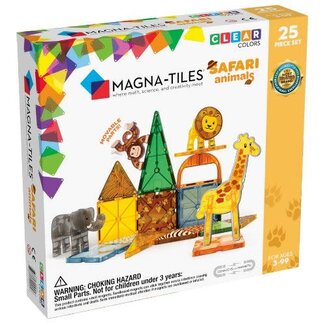 Magnetisch bouwset, Bouwspeelgoed - Magna-Tiles Safari Animals, 25st., 3+