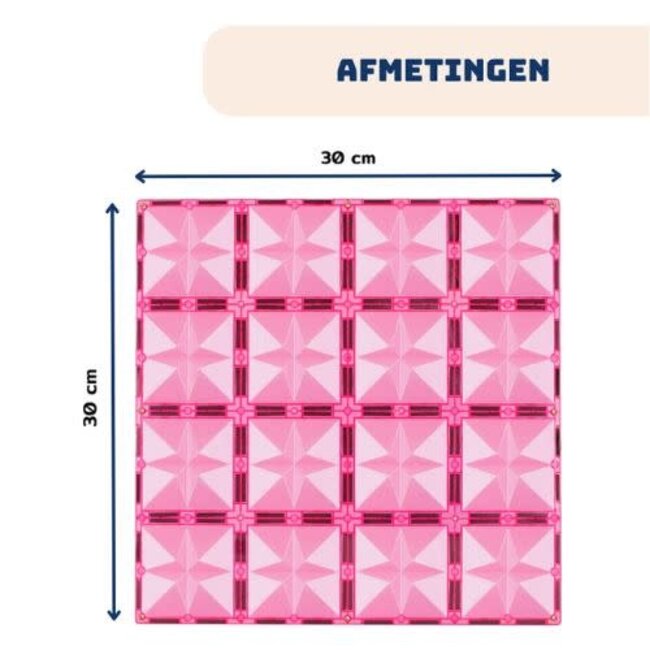 Coblo Magnetisch bouwset, Bouwspeelgoed -  Coblo, basisplaten pastel 2 stuks (baseplates pastel) 3+