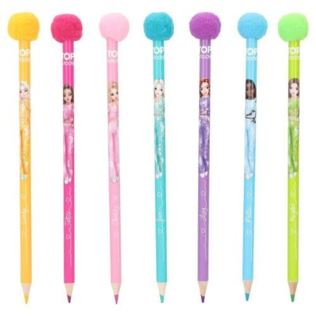 TOPModel Knutselen, Accessoires - Pompon kleurpotloden