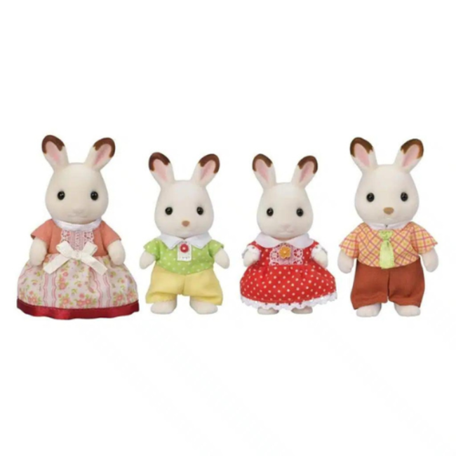 Sylvanian Families - De Familie Chocoladekonijn, New Chocolate Rabbit Family
