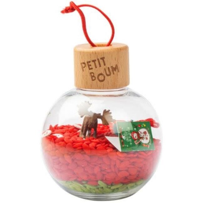 Petit Boum Sensorische fles - Sensory Bottle, set van 3 kerstballen