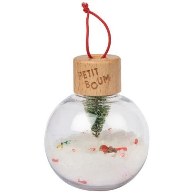 Petit Boum Sensorische fles - Sensory Bottle, set van 3 kerstballen