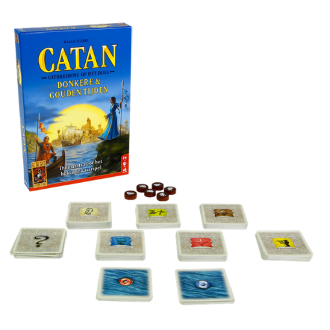 999 Games Spellen, Bordspellen - Catan het duel uitbreiding: donkere & gouden tijden