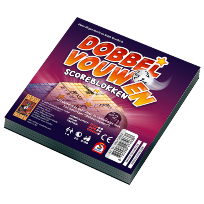 999 Games Spellen, Accessoires - Dobbel Vouwen scoreblokken