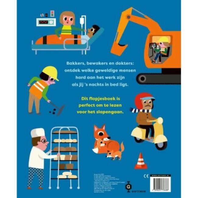 Gottmer Boeken, Kartonboeken - Flapjesboek 's nachts als jij slaapt, 2+