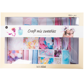 Creativ Company Knutselen, Knutselpakketten - Creatieve box, pastelkleuren, Snoepjes