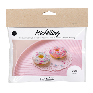 Creativ Company Knutselen, Knutselset - Mini Hobbyset Donuts Boetseren (6+)