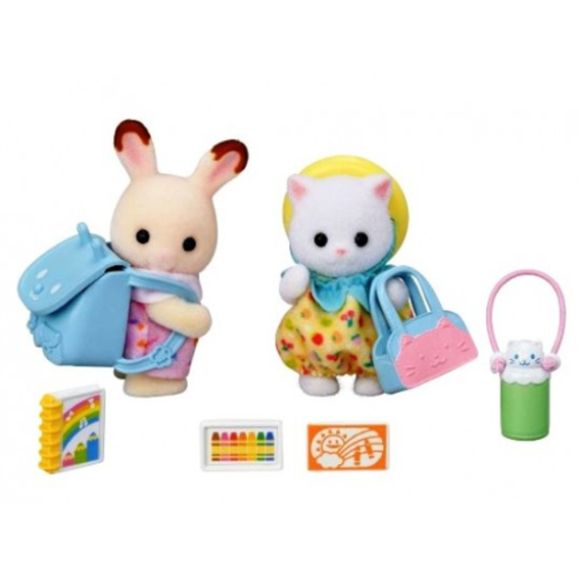 Sylvanian Families duo peutervriendjes- samen wandelen