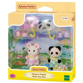 Sylvanian Families duo peutervriendjes- regendag Sylvanian Families duo peutervriendjes- regendag