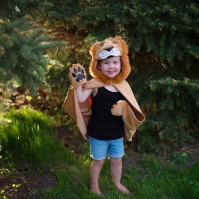 Great Pretenders Verkleedkleding - Woodland Storybook Lion Cape, Size US 4-6