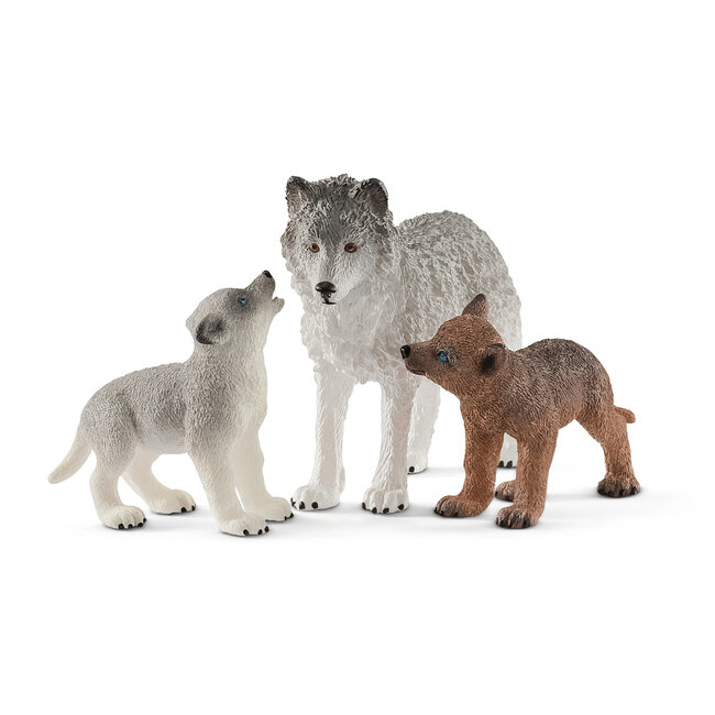 Schleich Wild Life - Wolvin Met Wolvenwelpen