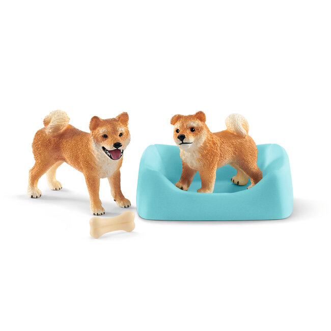 Schleich Farm World - Shiba Inu Moeder En Pup