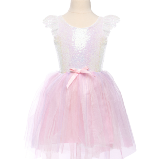 Great Pretenders Dromerige eenhoornjurk met haarband die shimmert/roze, maat US 3-4