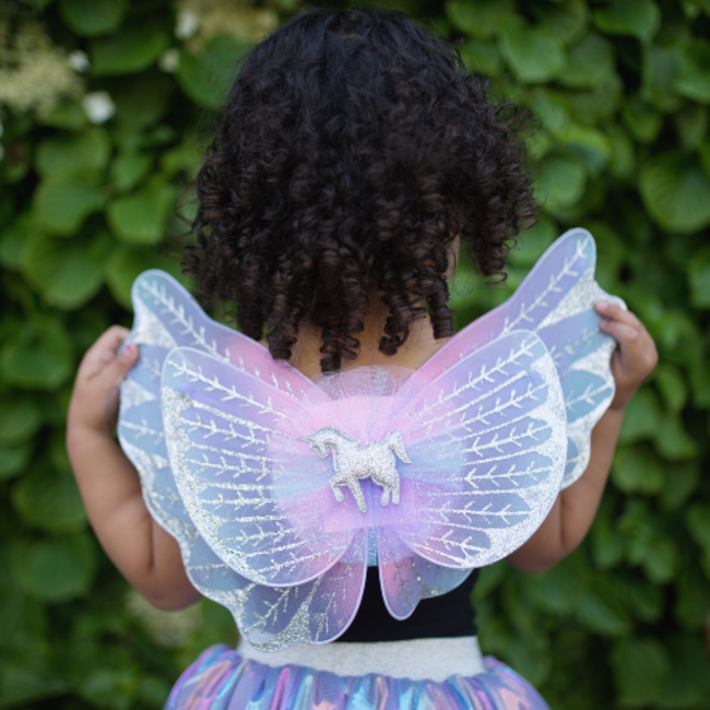 Great Pretenders Magical Unicorn Skirt & Wings, Pastel, SIZE US 4-6
