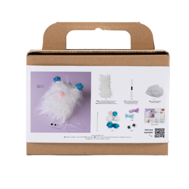 Creativ Company Knutselen, Knutselset- Mini Hobbyset  Monster naaien (5+)