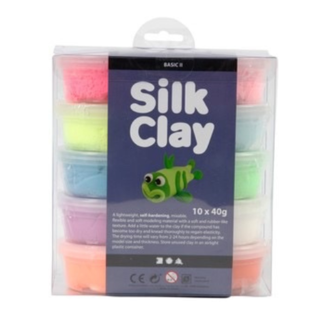 Creativ Company Creativ Company knutselen - Silk Clay®, diverse kleuren  (10x40gr)