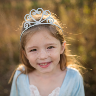 Great Pretenders Verkleedkleding - Accessoires - Silver Glitter Tiara