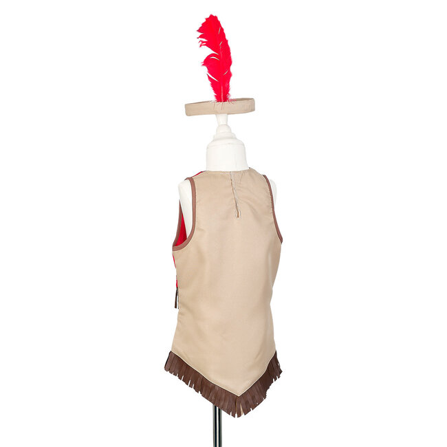 Souza! (UA) Verkleedkleding - Set Indianen Sihu, jurk + haarband, 5-7 jr, 110-122 cm
