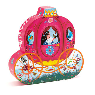 Djeco Legpuzzels - Silhouetten Le Carrosse D'Elise 54 Stuks