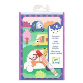 Djeco Petits Cadeaux - Op De Weg Kleurplaat