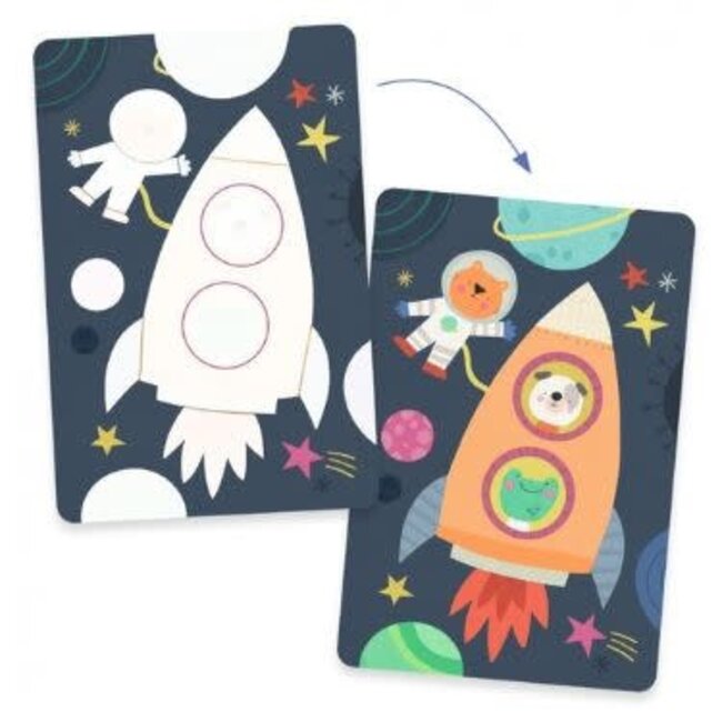 Djeco Petits Cadeaux - Op De Weg Kleurplaat