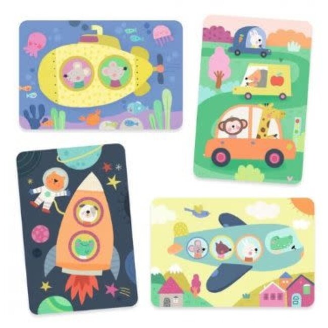 Djeco Petits Cadeaux - Op De Weg Kleurplaat