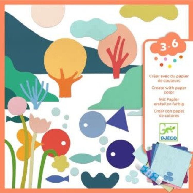 Djeco de kleuren van de allerkleinsten - Les petits papiers set - FSC MIX