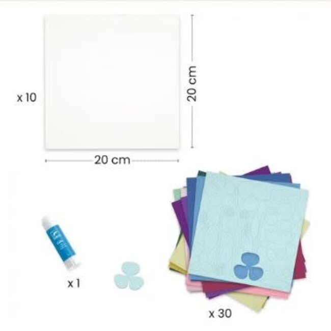 Djeco De Kleuren van Les Petits Papiers Set