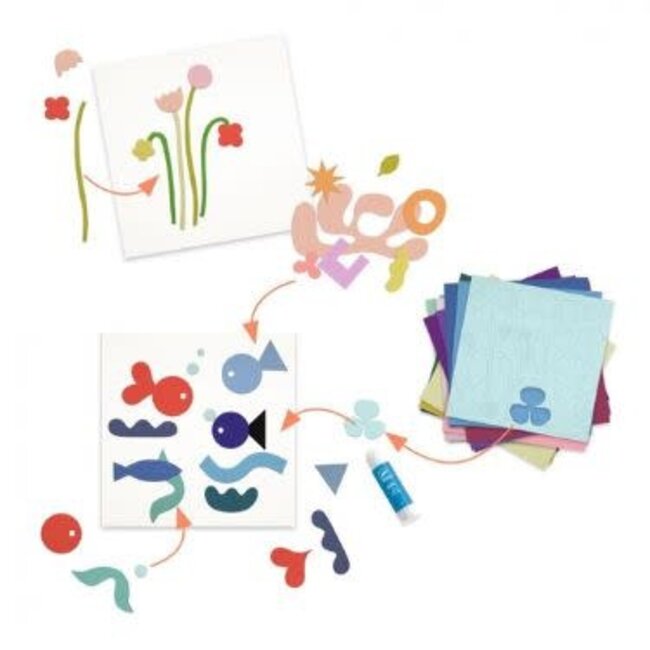 Djeco Les Couleurs Pour Les Petits - Les Petits Papiers Set