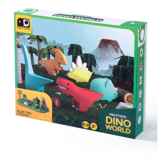 Halftoys Speelgoed - Magnetische dieren: Dinowereld (Dino world) 5st.