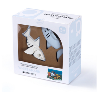 Halftoys Speelgoed - Magnetische dieren: Witte Haai