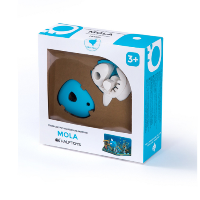 Halftoys Speelgoed - Magnetische Oceaan dieren: Maanvis (Mola)