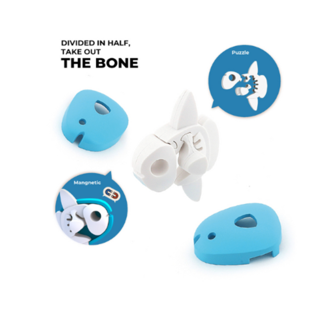 Halftoys Speelgoed - Magnetische Oceaan dieren: Maanvis (Mola)