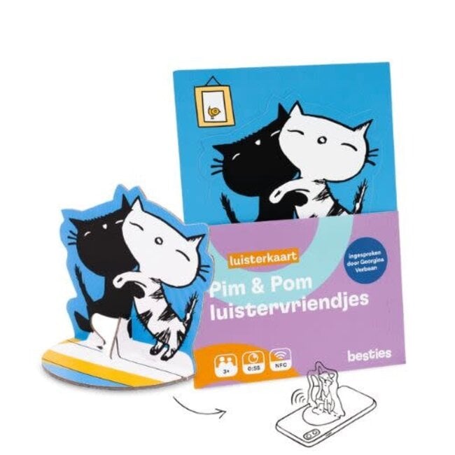 Besties Boeken, Luisterboeken - Pim & Pom, 3+ (55min.)