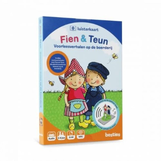 Besties Boeken, Luisterboeken - Fien en Teun luistervriendjes op de boerderij, 3+ (44 min.)