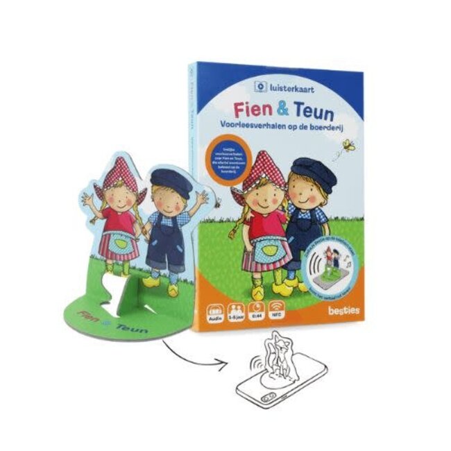 Besties Boeken, Luisterboeken - Fien en Teun luistervriendjes op de boerderij, 3+ (44 min.)