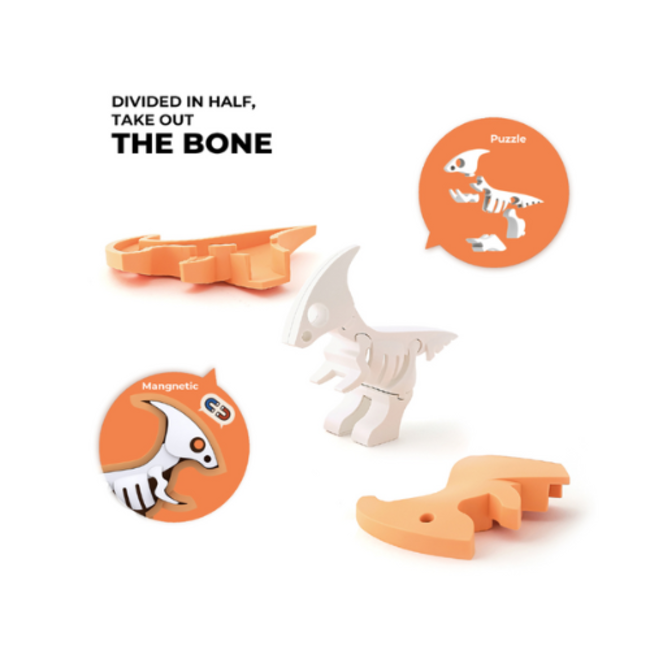 Halftoys Speelgoed - Magnetische Dino dieren: Para