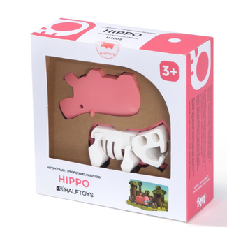 Halftoys Speelgoed - Magnetische Savanne dieren: Nijlpaard (Hippo)