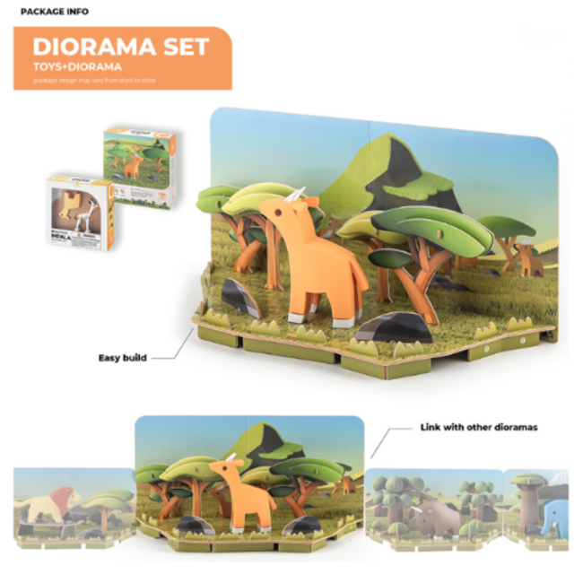 Halftoys Speelgoed - Magnetische Savanne dieren: Rooibok - Antilope (Impala)