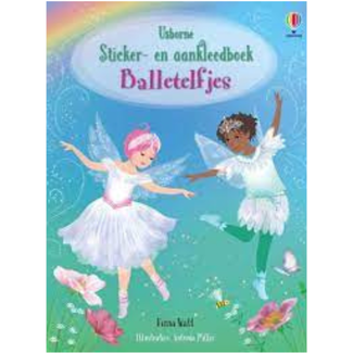 Usborne Boeken, Doeboeken - Sticker- en aankleedboek Ballet Elfjes, 4+