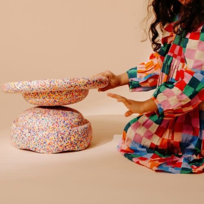 Stapelstein Super confetti set - Superconfetti, 1st. + Balanceboard superconfetti, 1st.