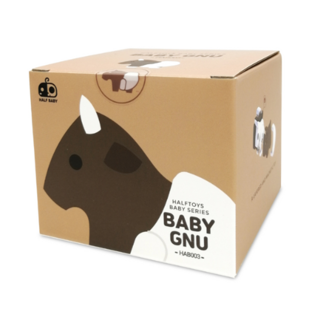Halftoys Speelgoed - Magnetische savanne dieren: Baby Gnoe (Gnu)