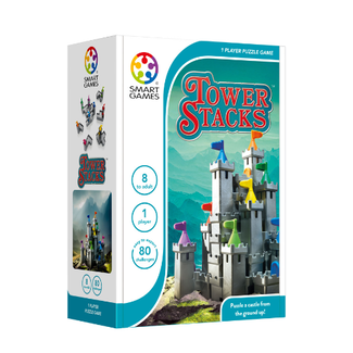 SmartGames Spellen, Braingames - Tower Stacks (80 opdrachten), 8+