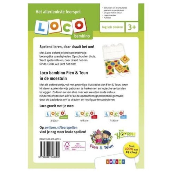 Loco Educatieve spellen - Loco Bambino, Fien & Teun in de moestuin, 3-5 jaar