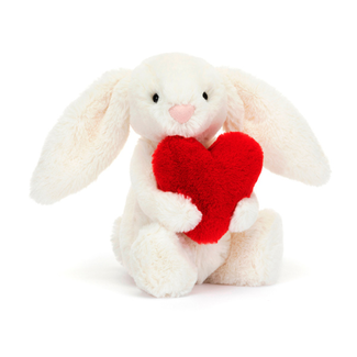 Jellycat Jellycat Knuffels - Bashful Red Love Heart Bunny Little, 18 cm