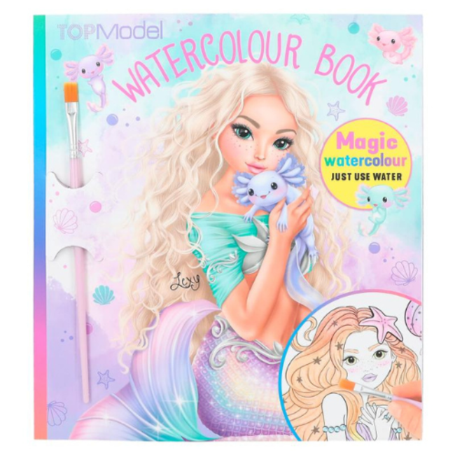 TOPModel Knutselen, Waterkleurboek - TOPModel waterverf boek MERMAID