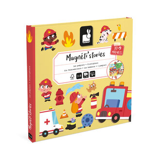 Janod Speelgoed, Magneetboek - Magneti Stories Brandweer